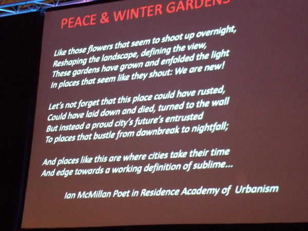 Poem 'Peace and Winter Garden' by Ian McMillan